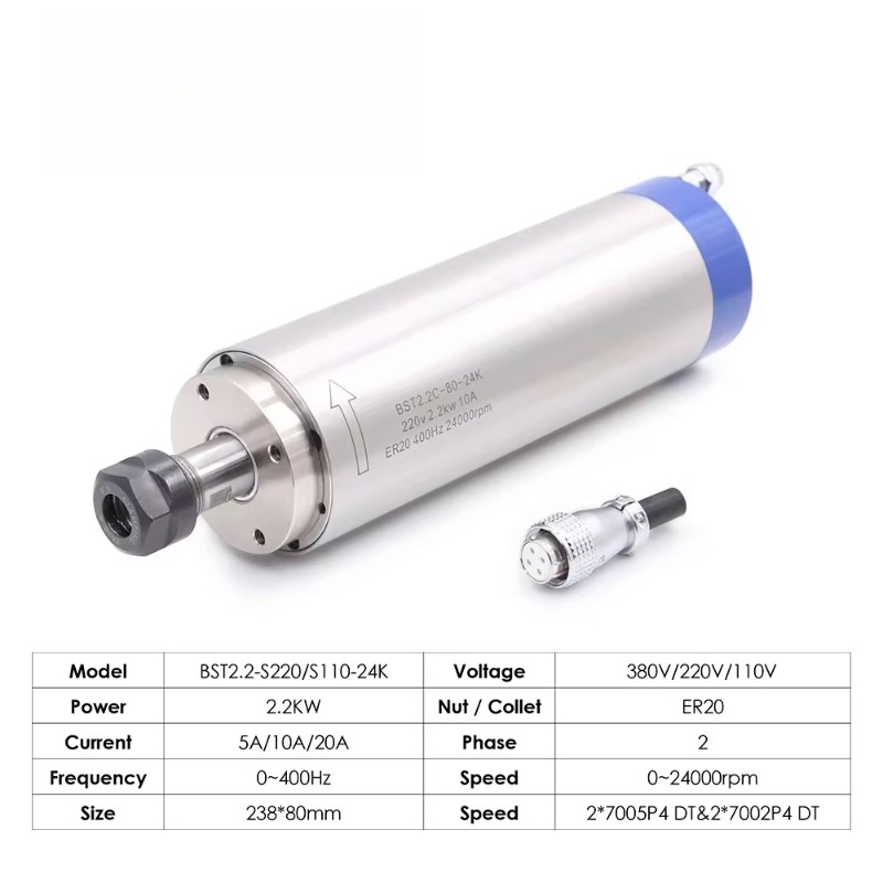 Moteur de broche refroidi à l' - Cnc Spindle Motor avis et prix